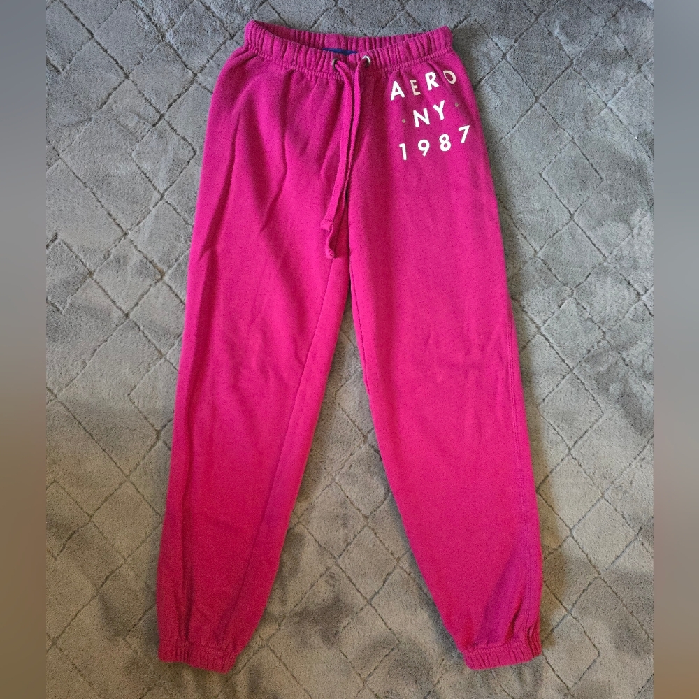 Aeropostale Magenta Jogger Sweats